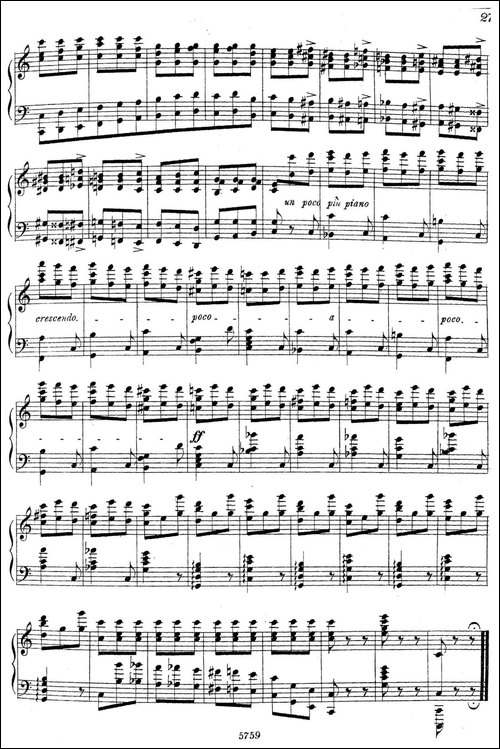 3首音乐会练习曲-Three Concert Etudes Op.24-Ⅲ-钢琴谱