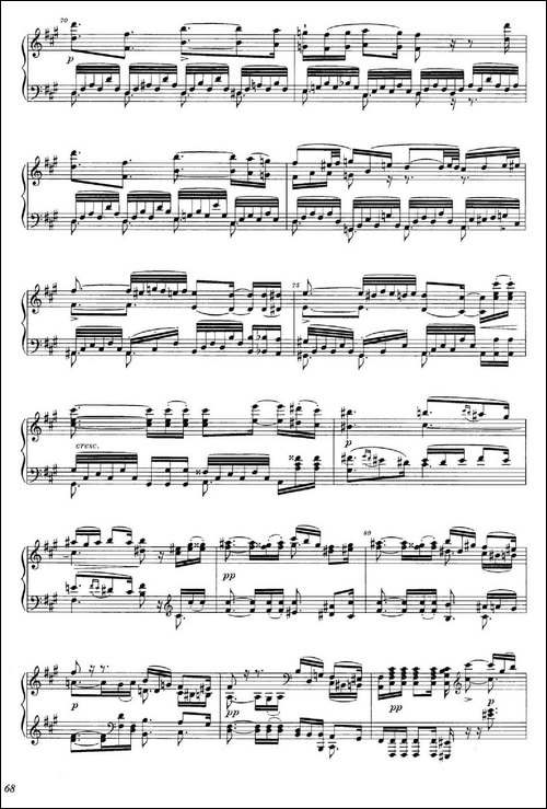 A大调钢琴大奏鸣曲-Grobe Sonate in A Major WWV 26-钢琴谱