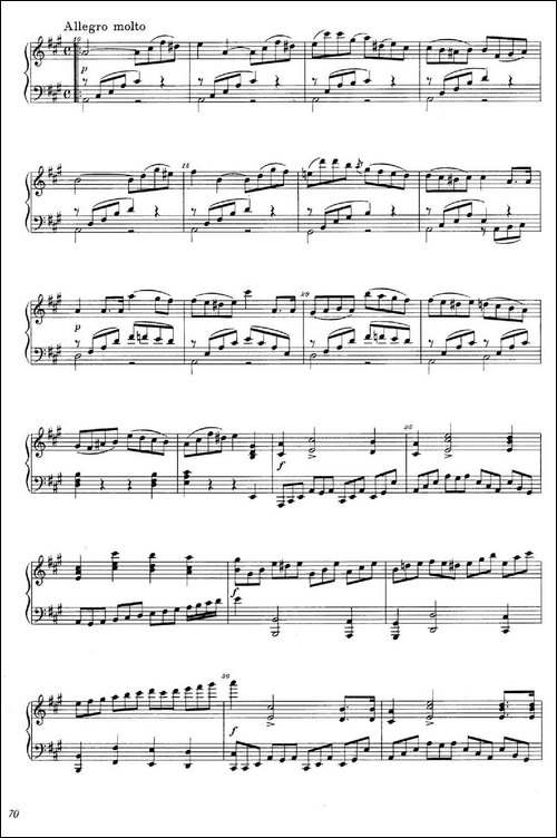 A大调钢琴大奏鸣曲-Grobe Sonate in A Major WWV 26-钢琴谱