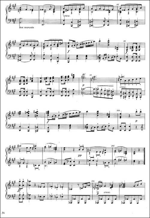 A大调钢琴大奏鸣曲-Grobe Sonate in A Major WWV 26-钢琴谱