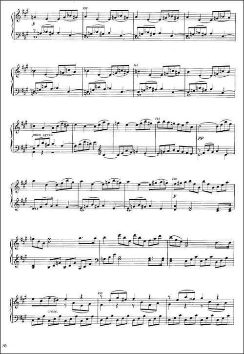 A大调钢琴大奏鸣曲-Grobe Sonate in A Major WWV 26-钢琴谱