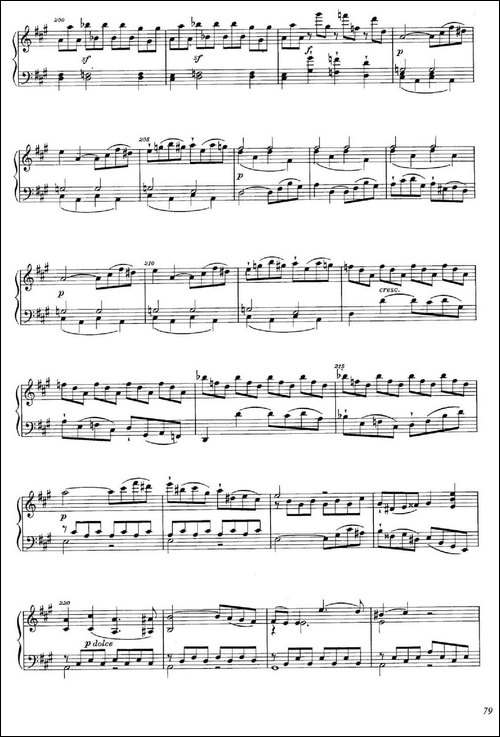 A大调钢琴大奏鸣曲-Grobe Sonate in A Major WWV 26-钢琴谱
