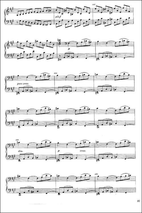 A大调钢琴大奏鸣曲-Grobe Sonate in A Major WWV 26-钢琴谱