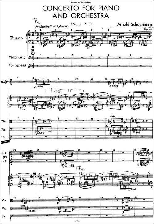 Piano Concerto Op.42-钢琴协奏曲总谱P1-34-钢琴谱