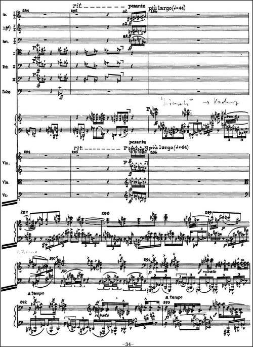 Piano Concerto Op.42-钢琴协奏曲总谱P1-34-钢琴谱