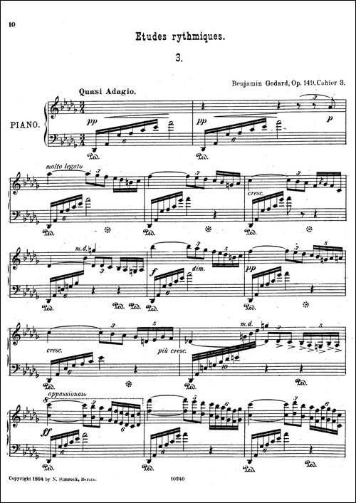 Etudes Rythmiques Op.149-节奏练习曲集-3-钢琴谱
