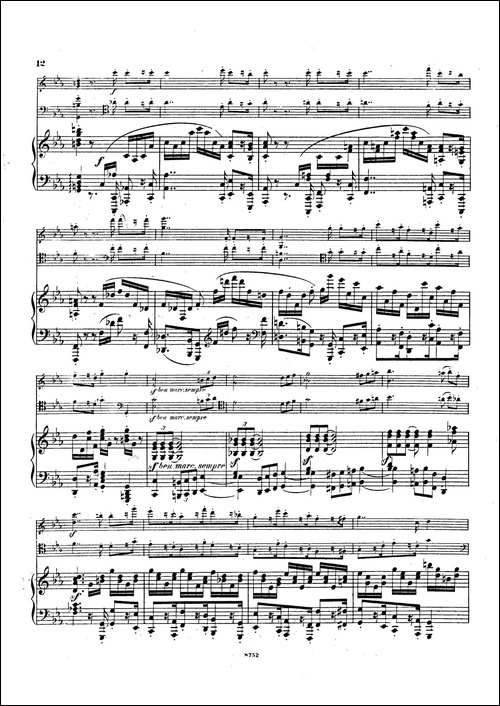 Piano Trio No.3 in c Minor Op.101-c小调第三钢琴三重奏-钢琴谱