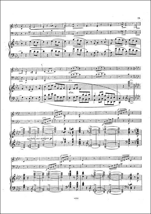 Piano Trio No.3 in c Minor Op.101-c小调第三钢琴三重奏-钢琴谱