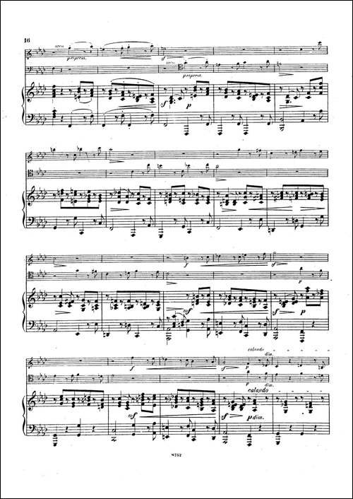 Piano Trio No.3 in c Minor Op.101-c小调第三钢琴三重奏-钢琴谱