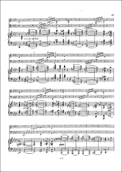 Piano Trio No.3 in c Minor Op.101-c小调第三钢琴三重奏-钢琴谱