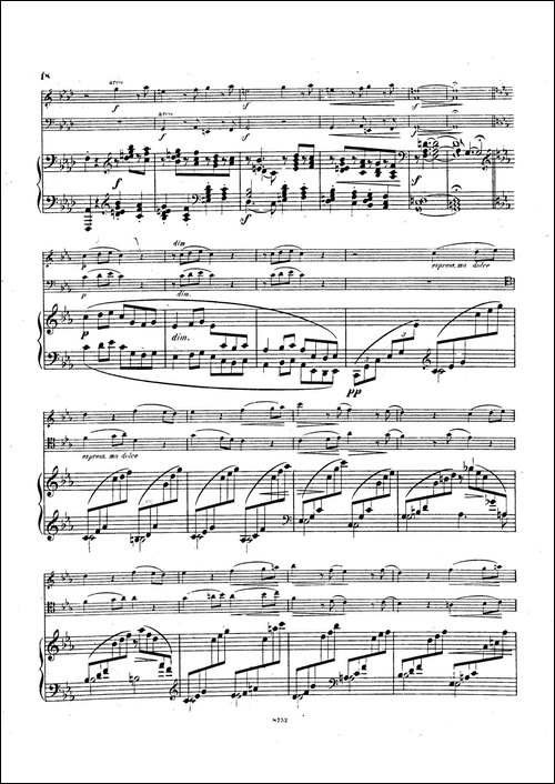 Piano Trio No.3 in c Minor Op.101-c小调第三钢琴三重奏-钢琴谱
