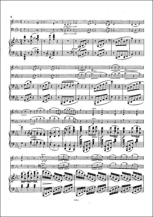 Piano Trio No.3 in c Minor Op.101-c小调第三钢琴三重奏-钢琴谱