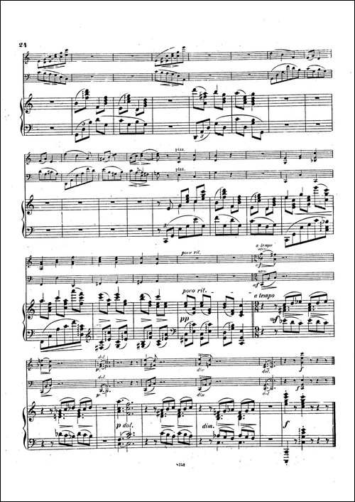 Piano Trio No.3 in c Minor Op.101-c小调第三钢琴三重奏-钢琴谱