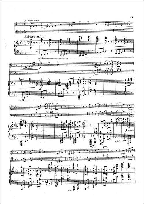 Piano Trio No.3 in c Minor Op.101-c小调第三钢琴三重奏-钢琴谱