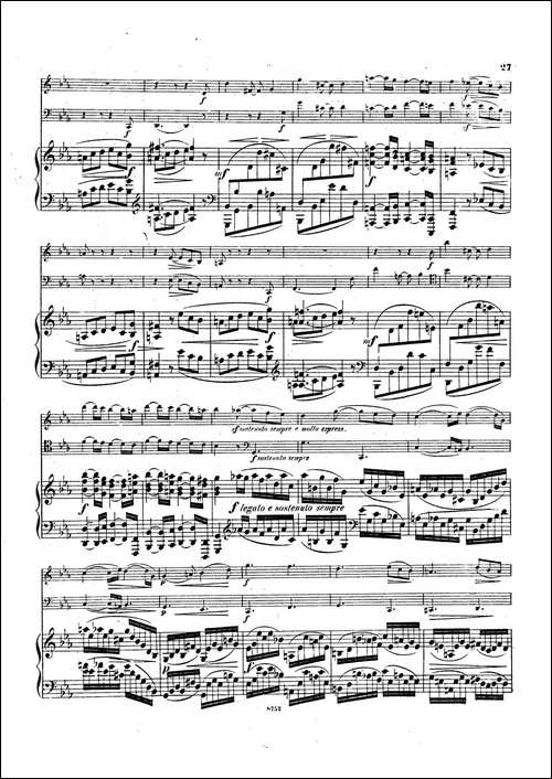 Piano Trio No.3 in c Minor Op.101-c小调第三钢琴三重奏-钢琴谱