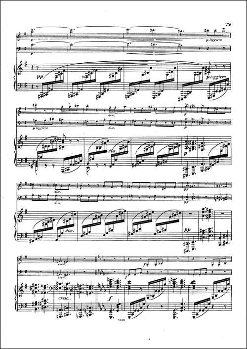 Piano Trio No.3 in c Minor Op.101-c小调第三钢琴三重奏-钢琴谱