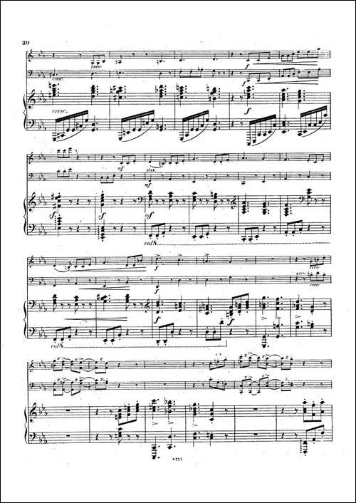 Piano Trio No.3 in c Minor Op.101-c小调第三钢琴三重奏-钢琴谱