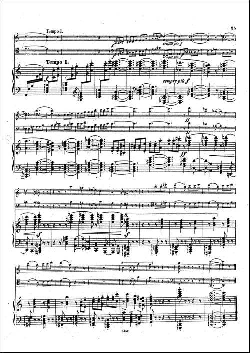 Piano Trio No.3 in c Minor Op.101-c小调第三钢琴三重奏-钢琴谱