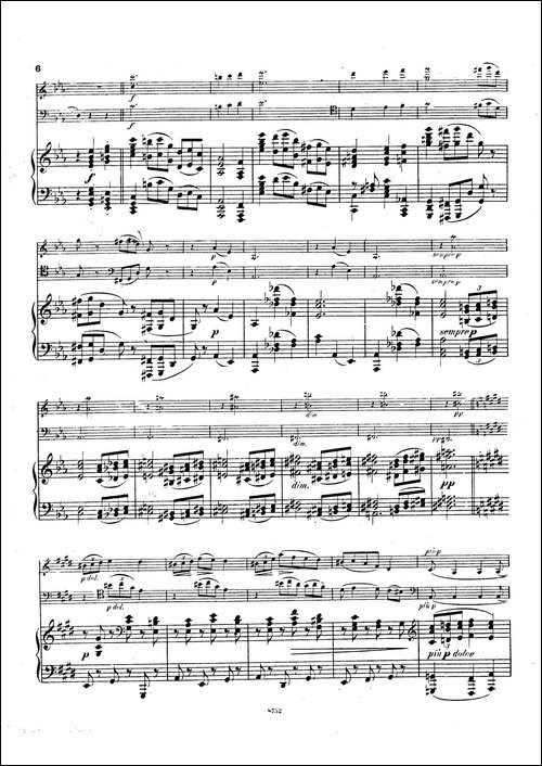 Piano Trio No.3 in c Minor Op.101-c小调第三钢琴三重奏-钢琴谱