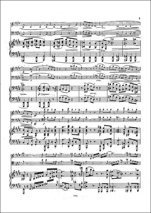 Piano Trio No.3 in c Minor Op.101-c小调第三钢琴三重奏-钢琴谱