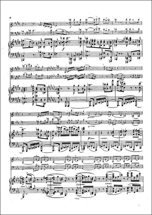 Piano Trio No.3 in c Minor Op.101-c小调第三钢琴三重奏-钢琴谱