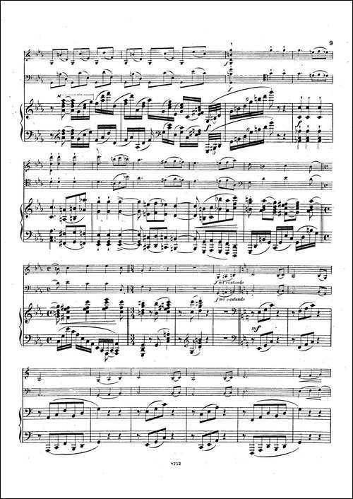 Piano Trio No.3 in c Minor Op.101-c小调第三钢琴三重奏-钢琴谱