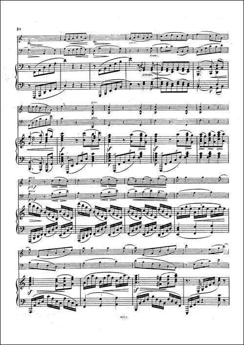 Piano Trio No.3 in c Minor Op.101-c小调第三钢琴三重奏-钢琴谱