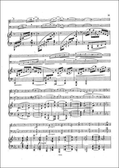 Piano Trio No.3 in c Minor Op.101-c小调第三钢琴三重奏-钢琴谱
