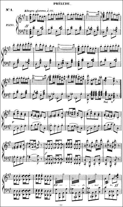 Carmen for Solo Piano-卡门全剧钢琴独奏版-No.1-钢琴谱