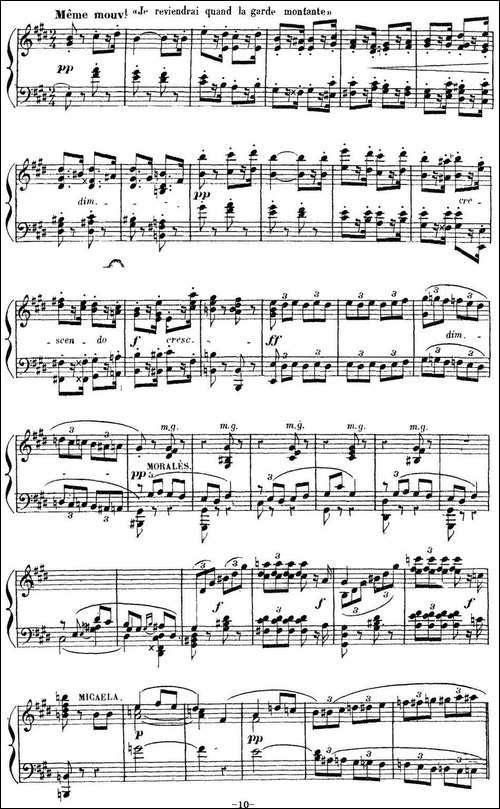 Carmen for Solo Piano-卡门全剧钢琴独奏版-No.2-钢琴谱