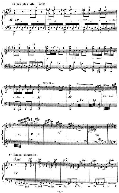 Carmen for Solo Piano-卡门全剧钢琴独奏版-No.2-钢琴谱