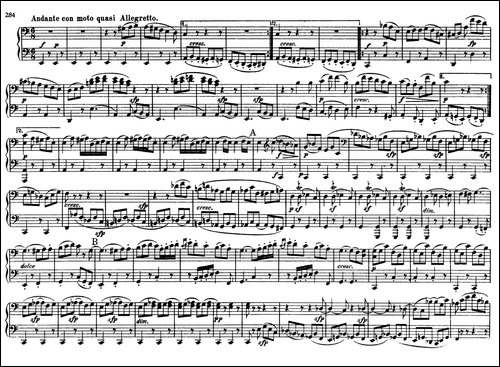String Quartet No.9 in C Major Op.59-3 - 4 Hands-C大调第九弦乐四重奏-钢琴谱