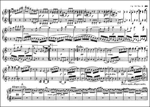 String Quartet No.9 in C Major Op.59-3 - 4 Hands-C大调第九弦乐四重奏-钢琴谱