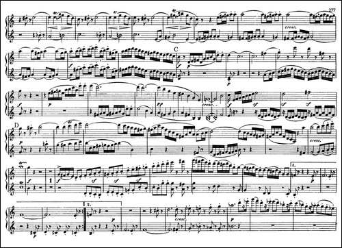 String Quartet No.9 in C Major Op.59-3 - 4 Hands-C大调第九弦乐四重奏-钢琴谱