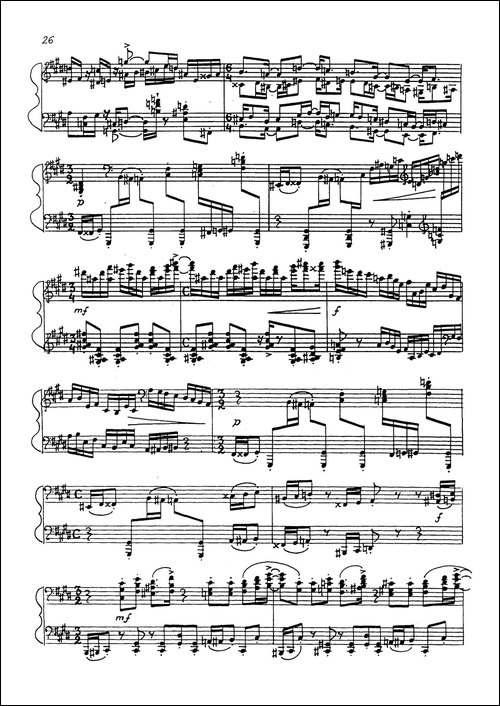 24 Preludes Op.53-24首前奏曲· Ⅹ-钢琴谱