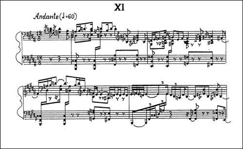 24 Preludes Op.53-24首前奏曲· Ⅺ-钢琴谱