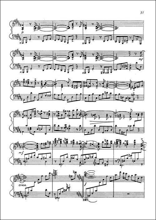 24 Preludes Op.53-24首前奏曲·Ⅻ-钢琴谱