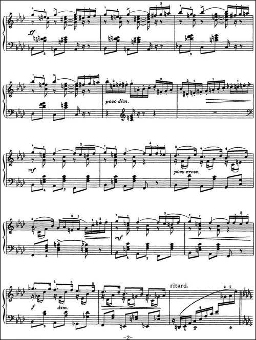 柴可夫斯基18首钢琴小品Op.72-1.Impromptu in F Minor-钢琴谱