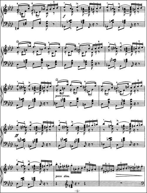 柴可夫斯基18首钢琴小品Op.72-1.Impromptu in F Minor-钢琴谱