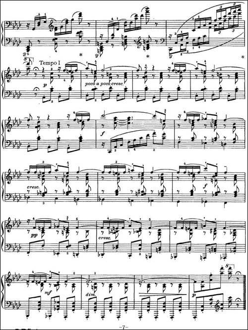 柴可夫斯基18首钢琴小品Op.72-1.Impromptu in F Minor-钢琴谱