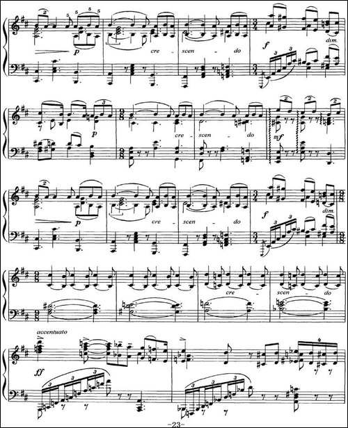 柴可夫斯基18首钢琴小品Op.72-5.Meditation-钢琴谱