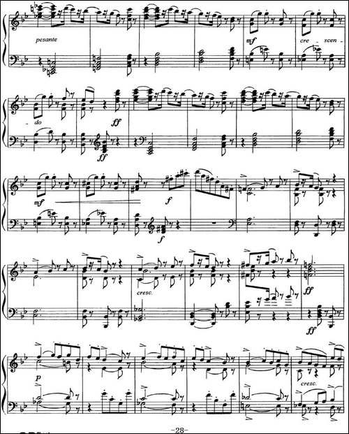 柴可夫斯基18首钢琴小品Op.72-6.Mazurque pour danser-钢琴谱