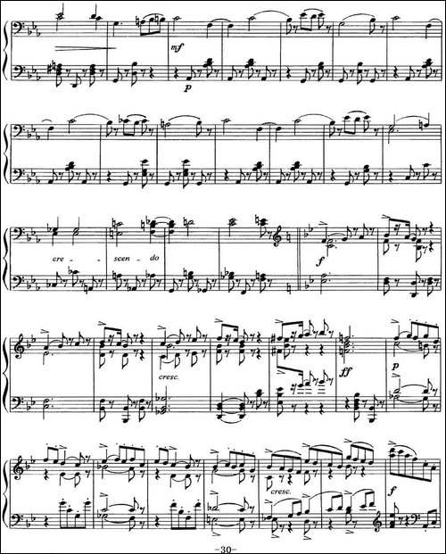柴可夫斯基18首钢琴小品Op.72-6.Mazurque pour danser-钢琴谱