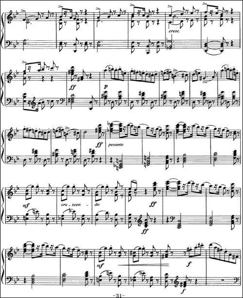 柴可夫斯基18首钢琴小品Op.72-6.Mazurque pour danser-钢琴谱