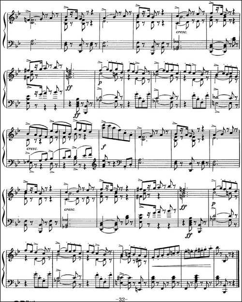 柴可夫斯基18首钢琴小品Op.72-6.Mazurque pour danser-钢琴谱