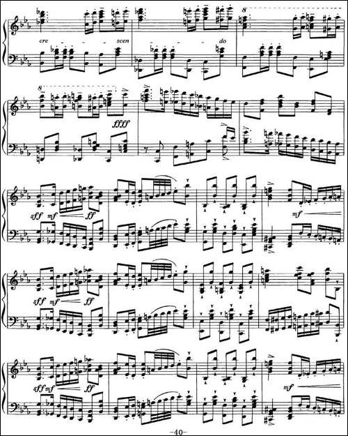 柴可夫斯基18首钢琴小品Op.72-7.Polacca de concert-钢琴谱
