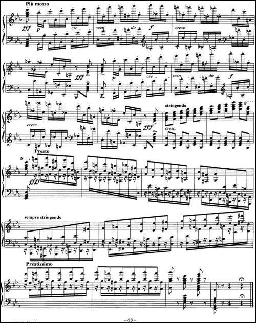 柴可夫斯基18首钢琴小品Op.72-7.Polacca de concert-钢琴谱