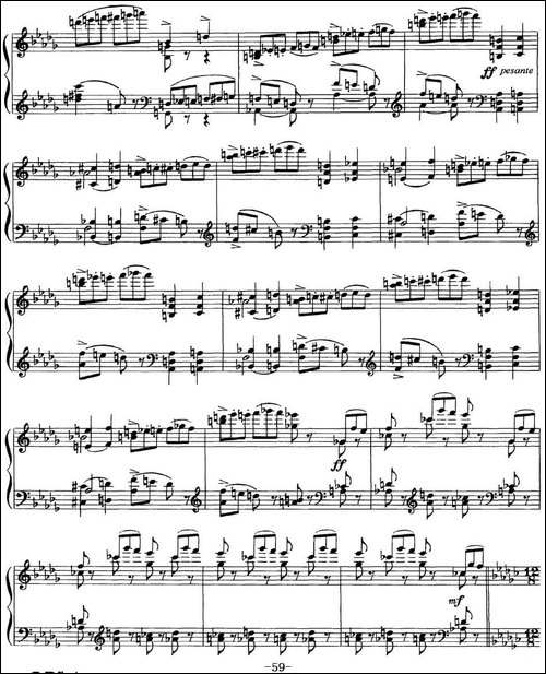 柴可夫斯基18首钢琴小品Op.72-10.Scherzo-fantaisie-钢琴谱
