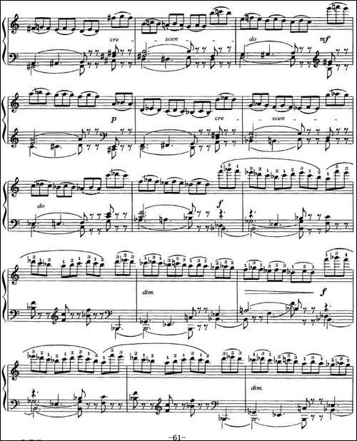 柴可夫斯基18首钢琴小品Op.72-10.Scherzo-fantaisie-钢琴谱