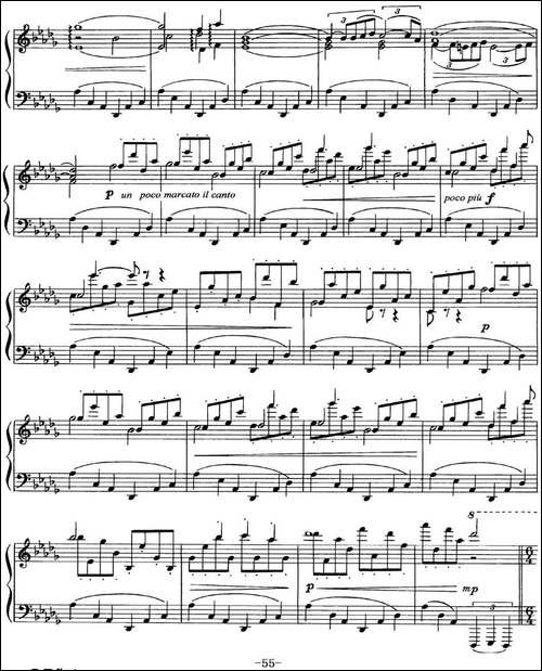 柴可夫斯基18首钢琴小品Op.72-10.Scherzo-fantaisie-钢琴谱